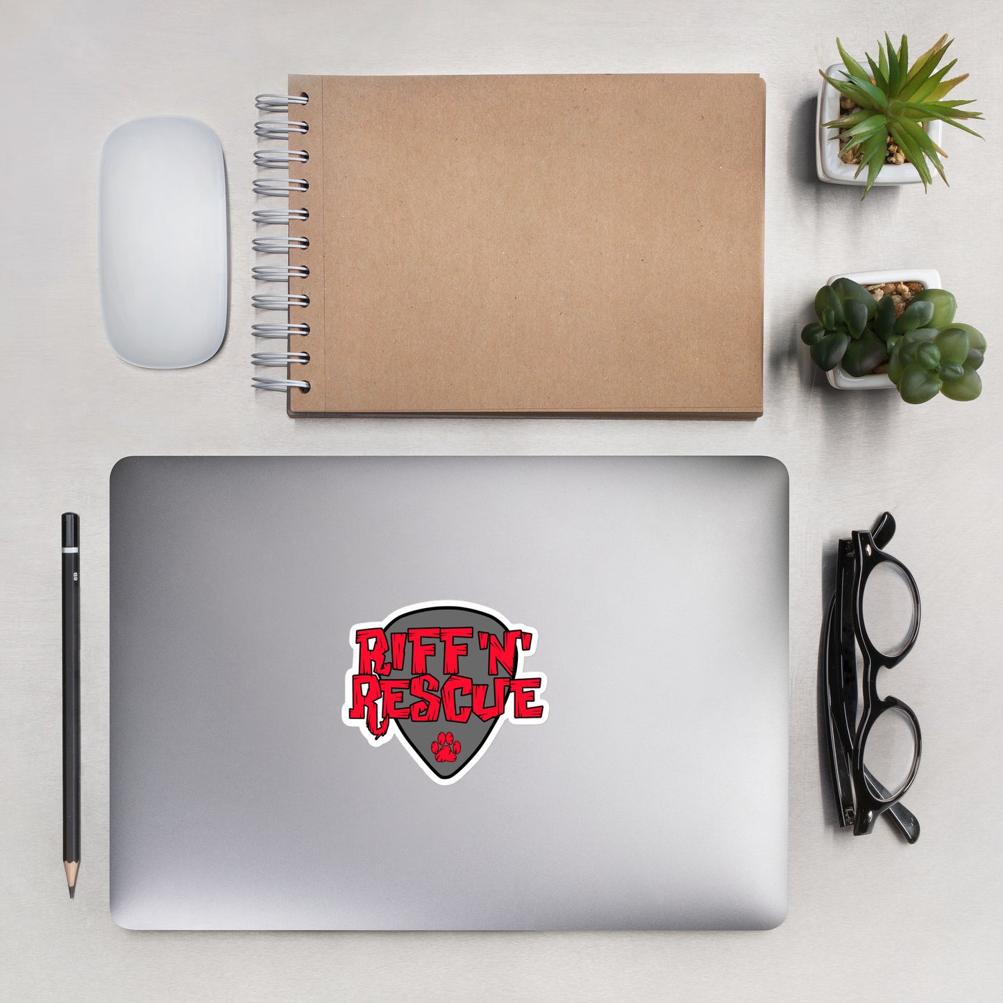 Logo Red/Grey Sticker