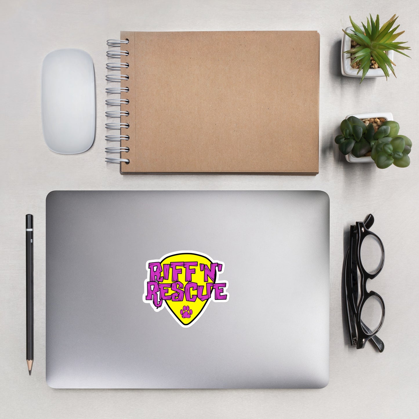 Logo Pink/Yellow Sticker