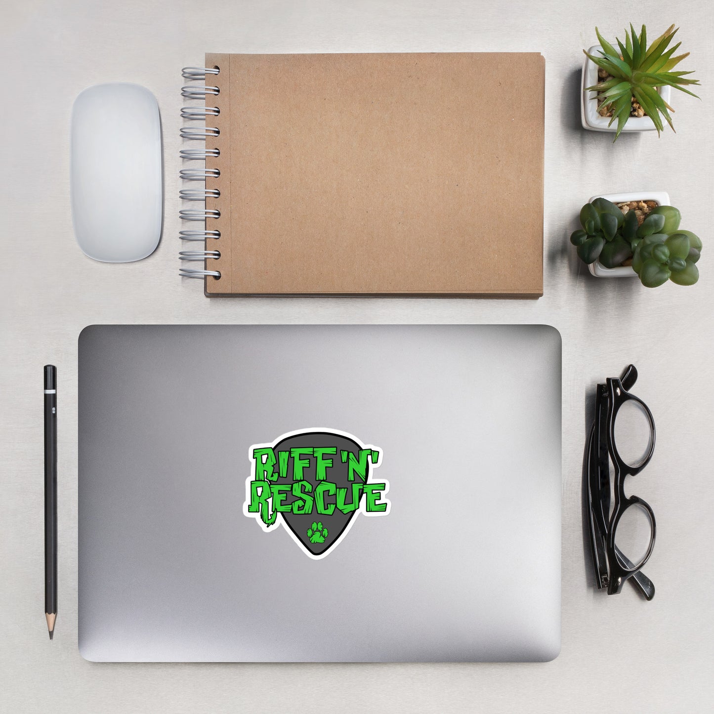 Logo Green/Grey Sticker