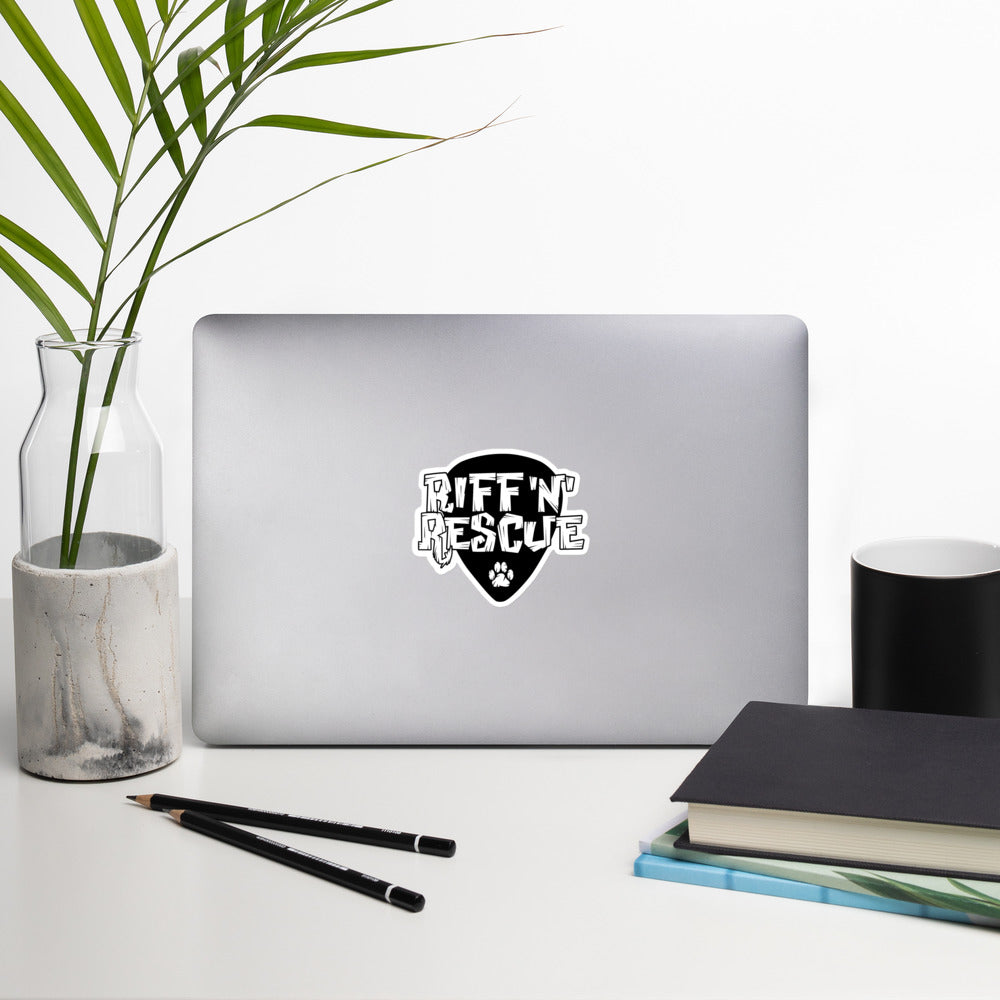 Logo White Sticker