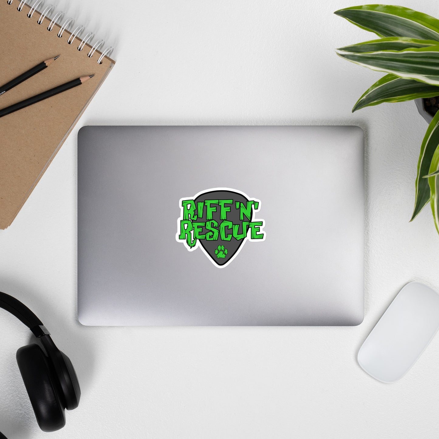 Logo Green/Grey Sticker