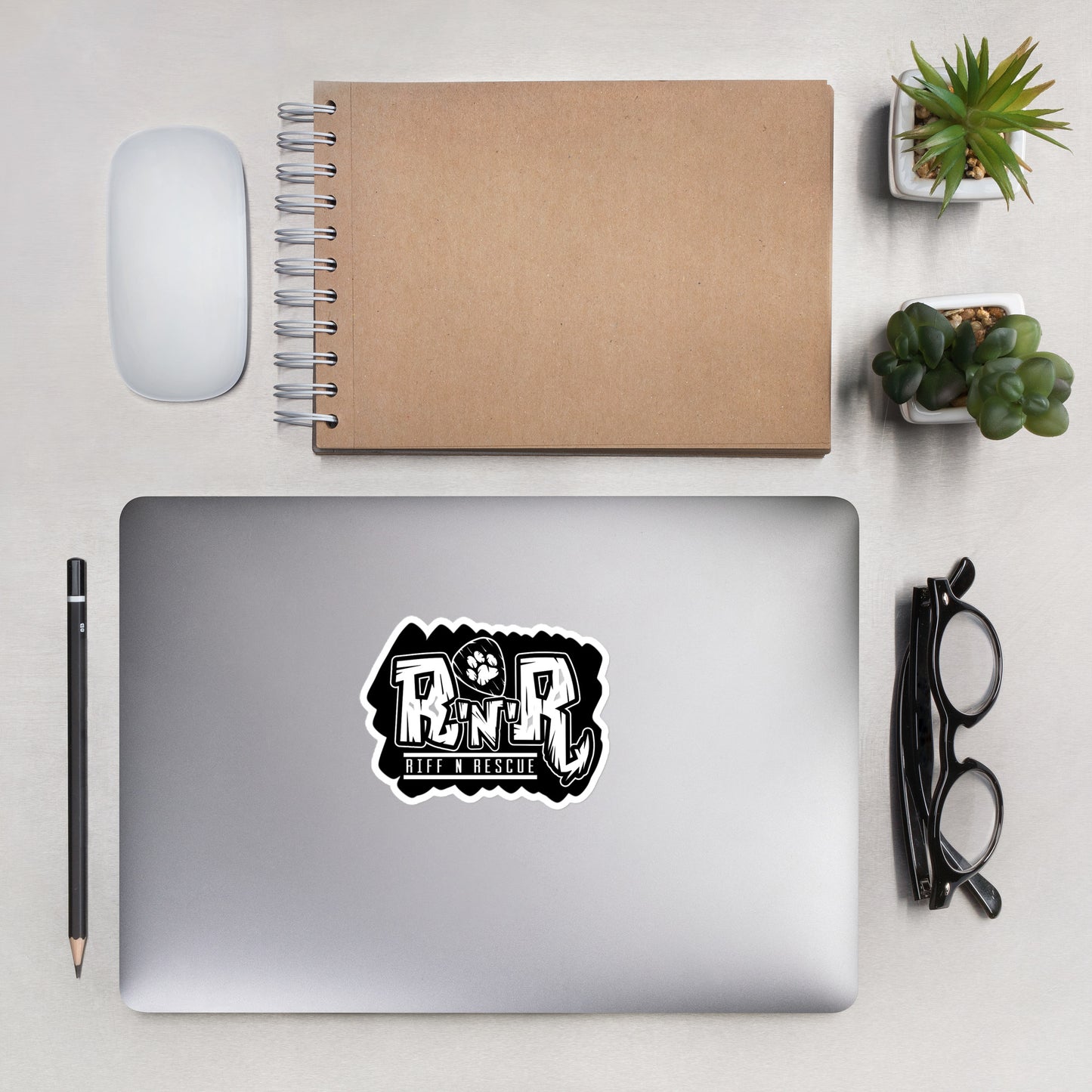 RNR Black Splatter Sticker
