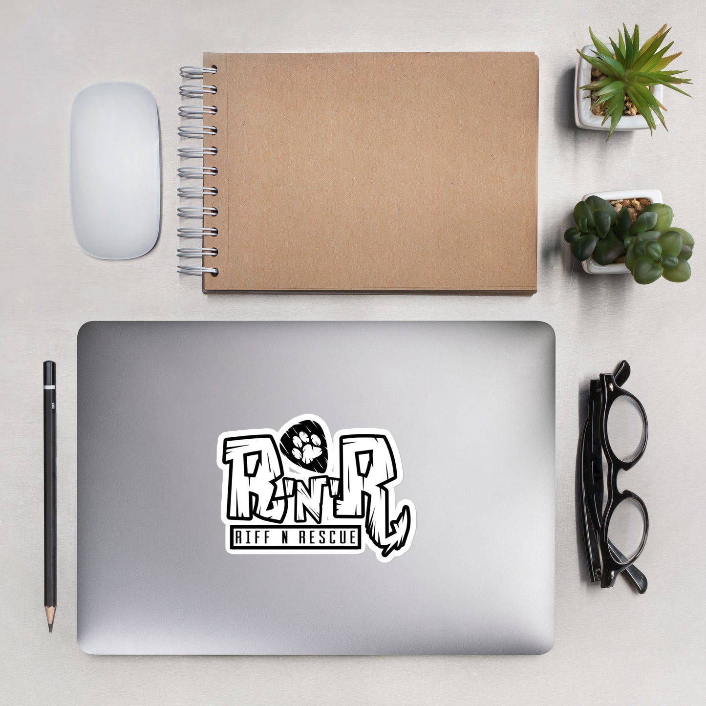 RNR White Sticker