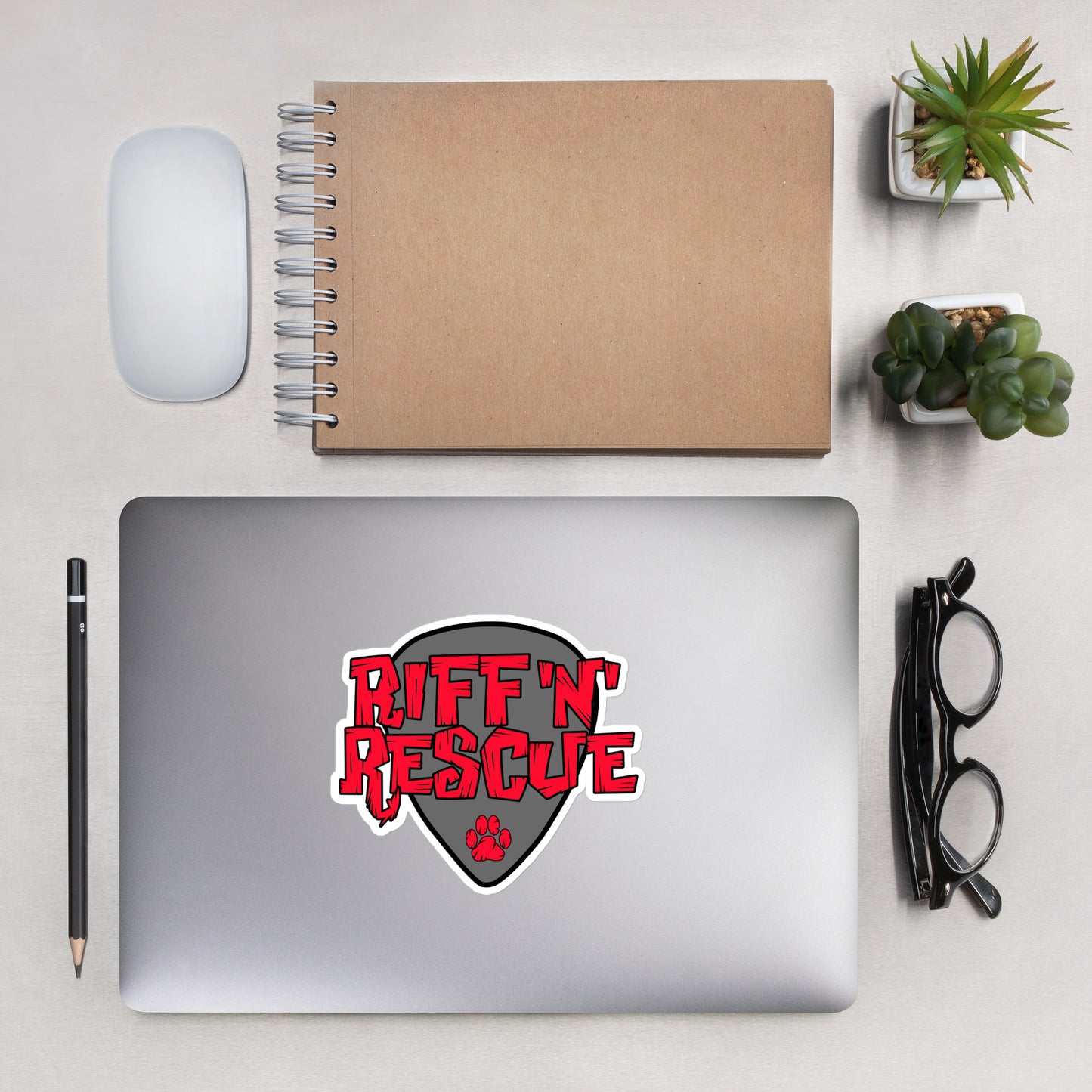 Logo Red/Grey Sticker