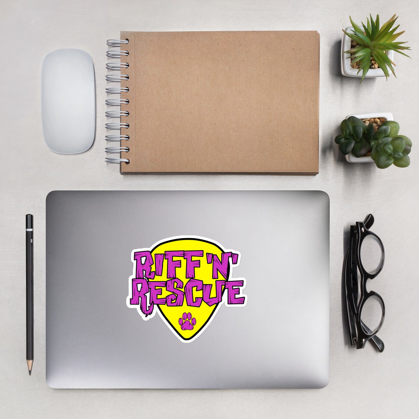 Logo Pink/Yellow Sticker