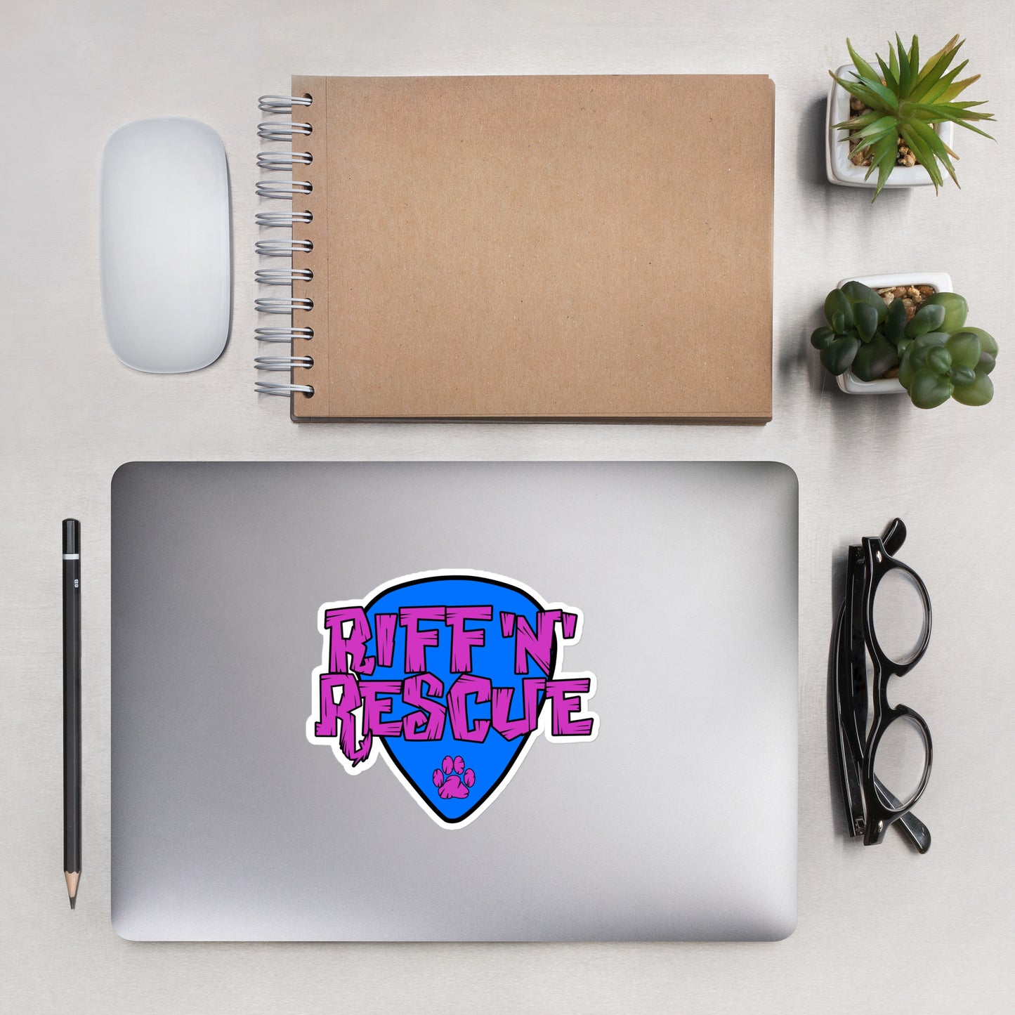 Logo Pink/Blue Sticker