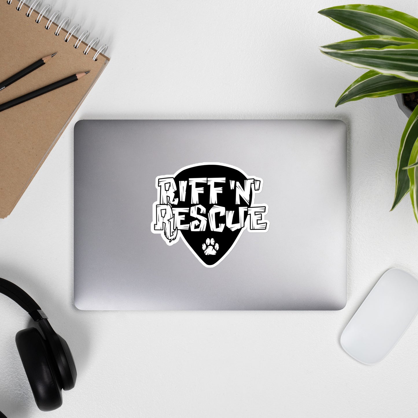Logo White Sticker