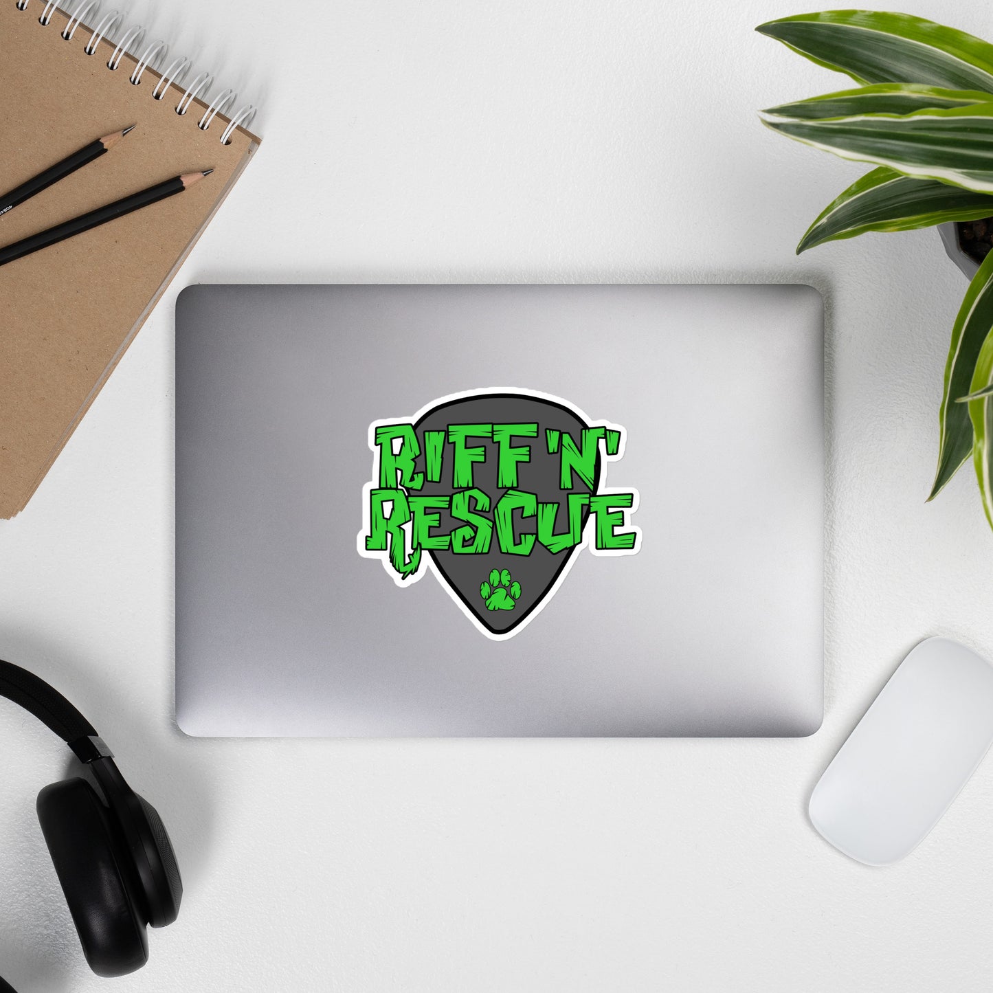 Logo Green/Grey Sticker