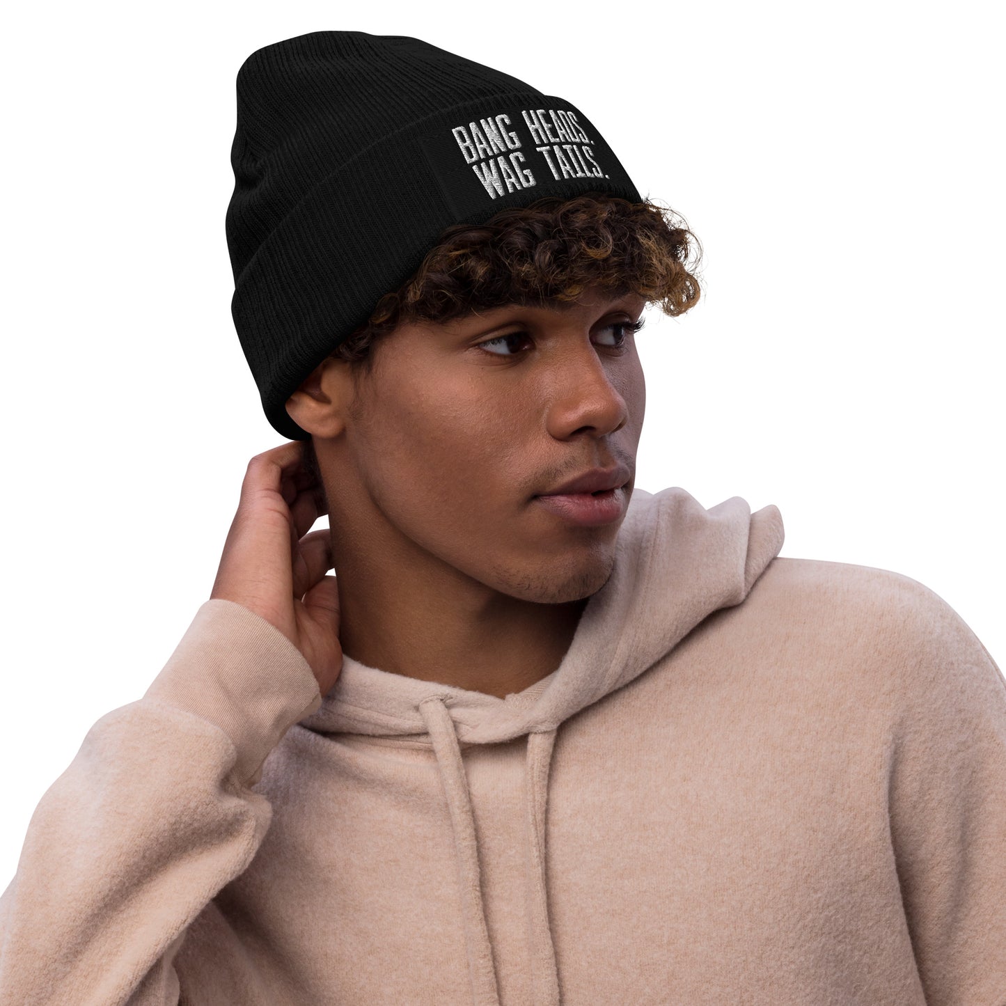 Bang Heads, Wag Tails Recycled Beanie