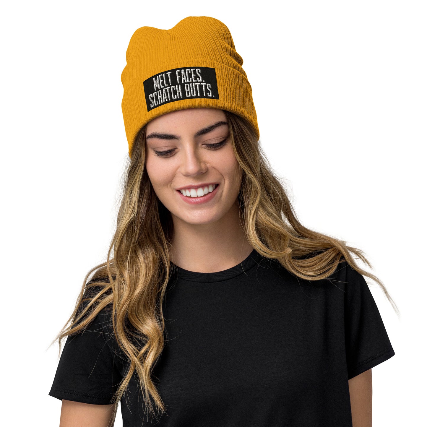 Melt Faces Scratch Butts Recycled Beanie
