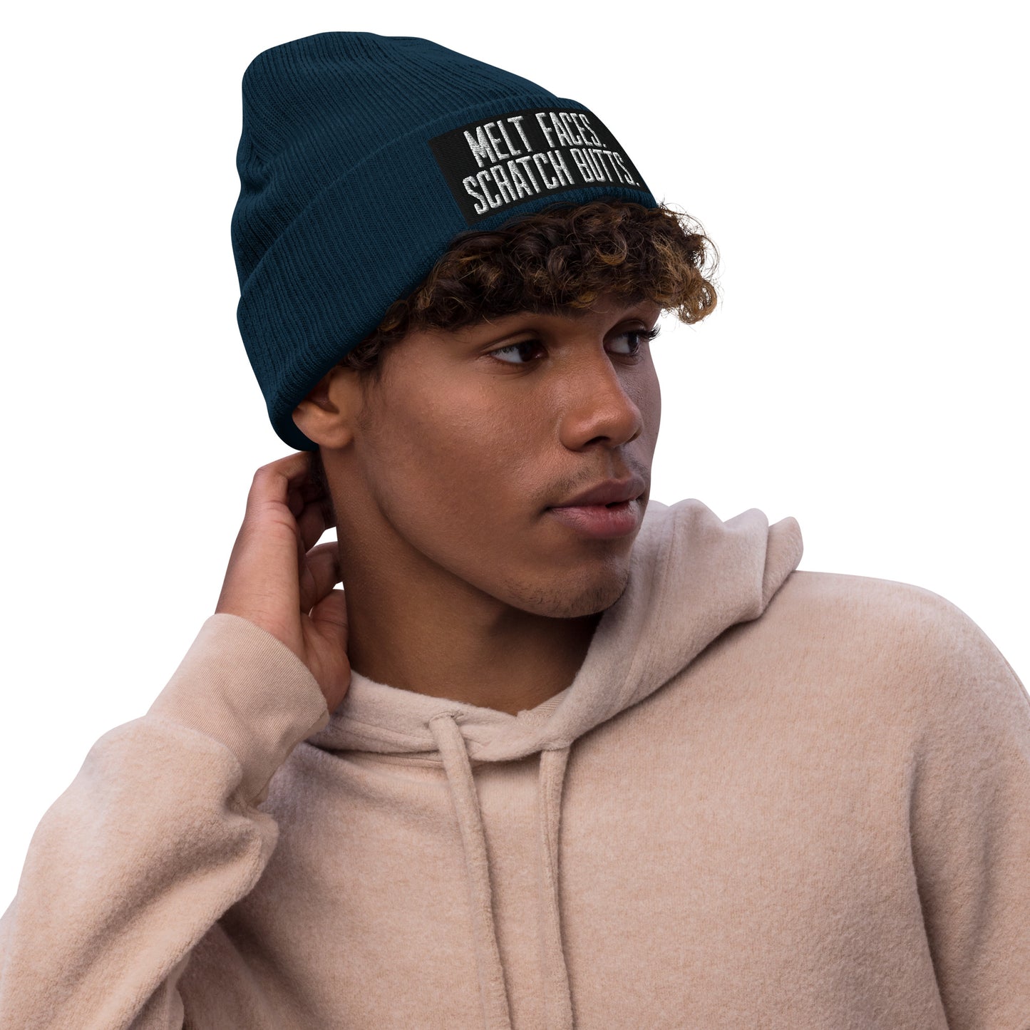 Melt Faces Scratch Butts Recycled Beanie
