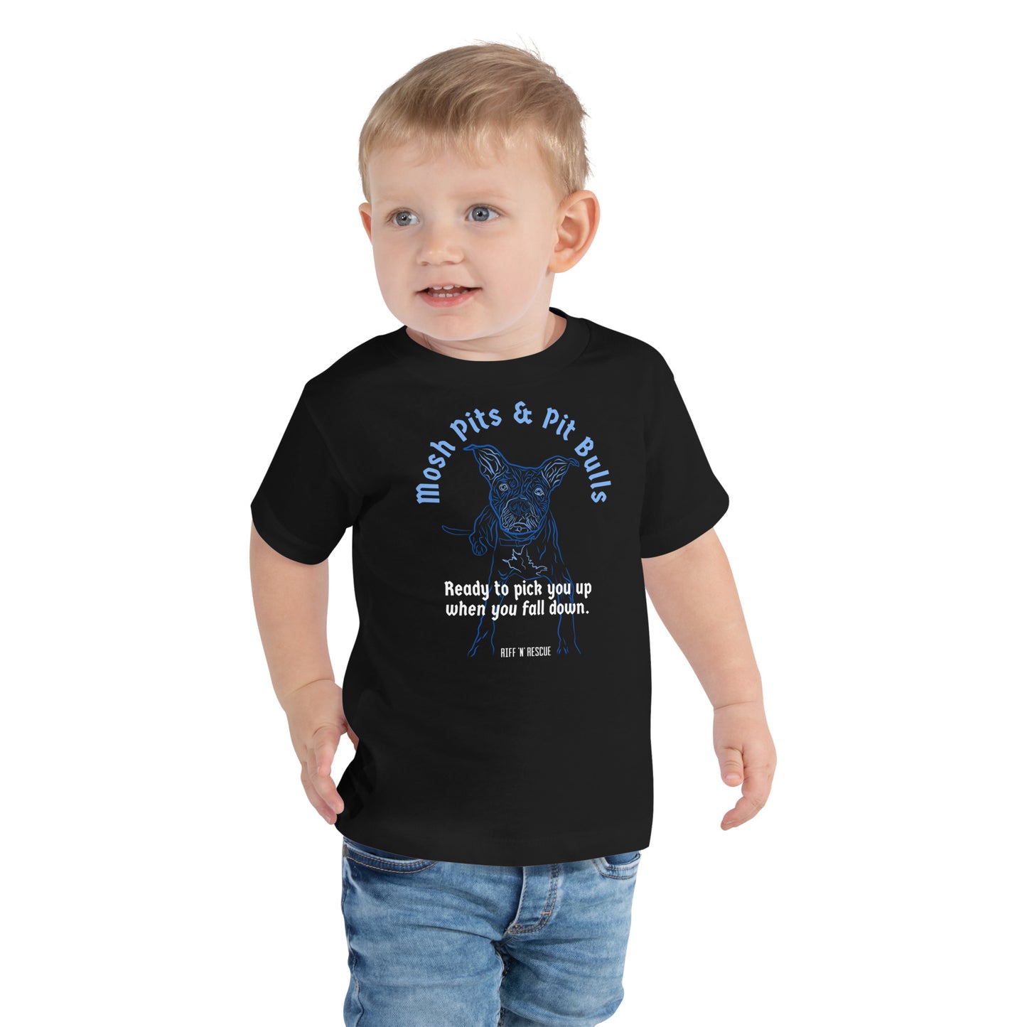 Mosh Pits and Pit Bulls Toddler T-Shirt