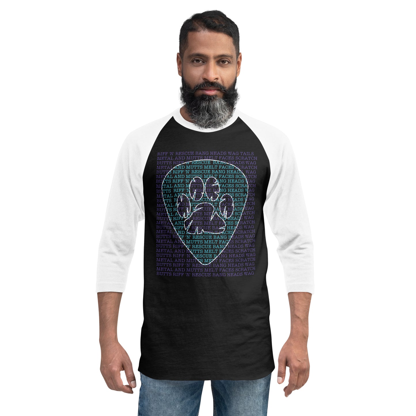 Slogan Purple Raglan
