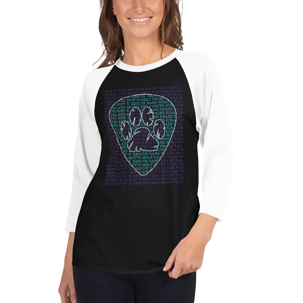 Slogan Purple Raglan