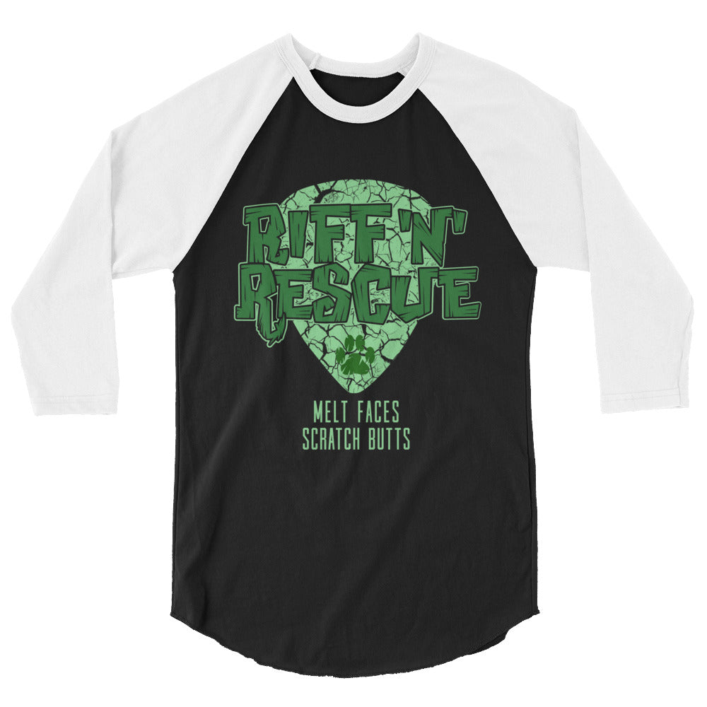 Crackle Green Raglan
