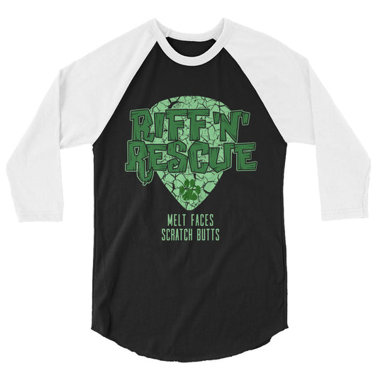 Crackle Green Raglan