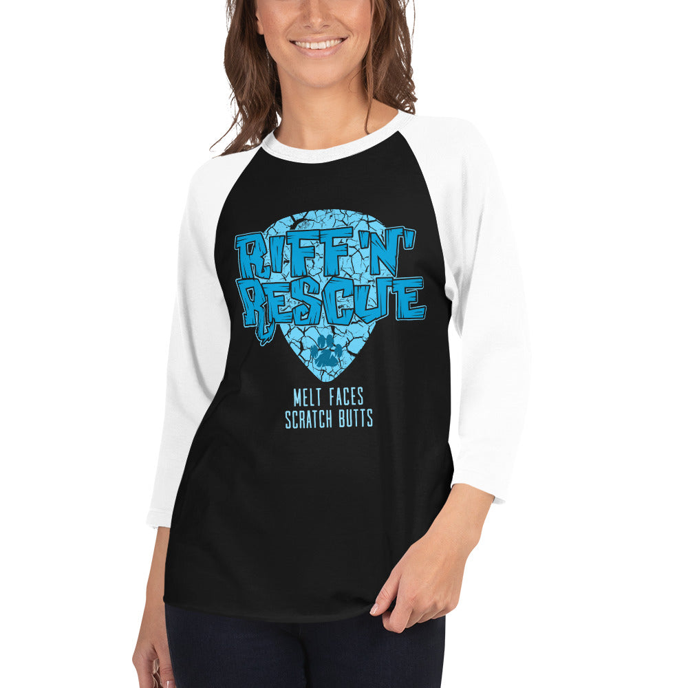 Crackle Blue Raglan