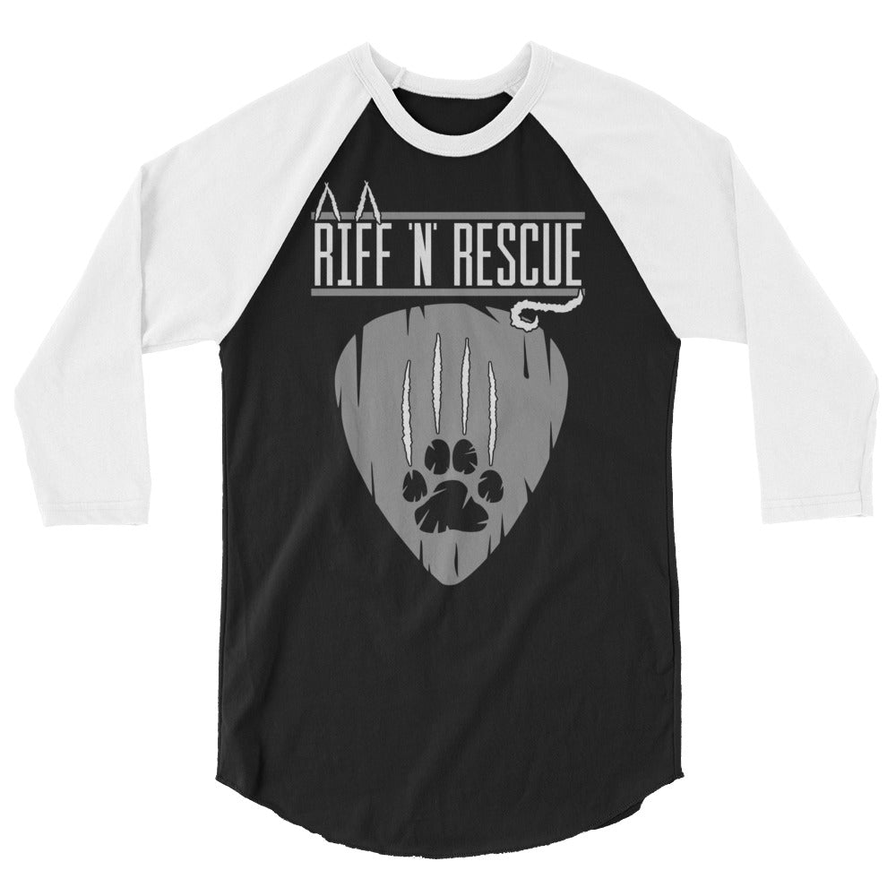 Cat Scratch Logo Grey Raglan