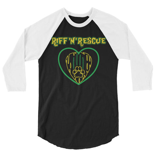 Hearts and Paws Green Cat Raglan