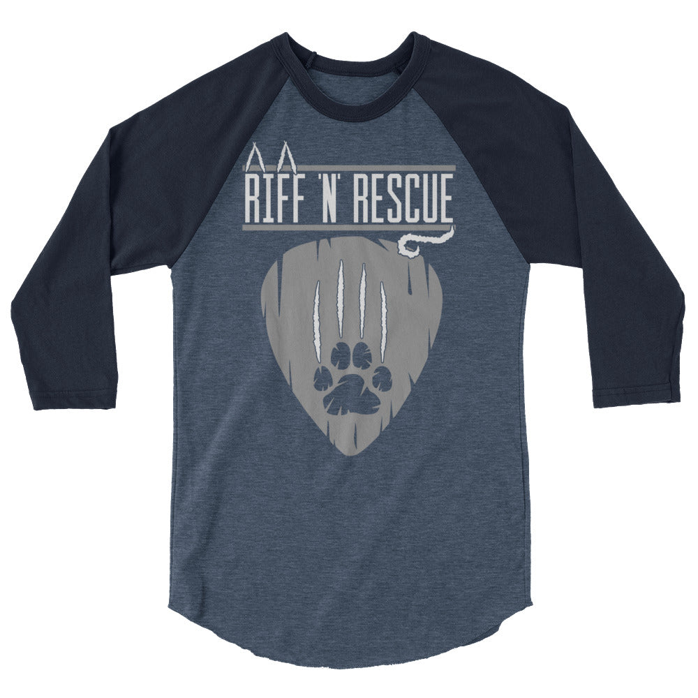 Cat Scratch Logo Grey Raglan