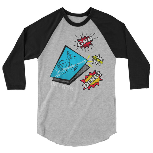 Grr Grr Deng Black Raglan