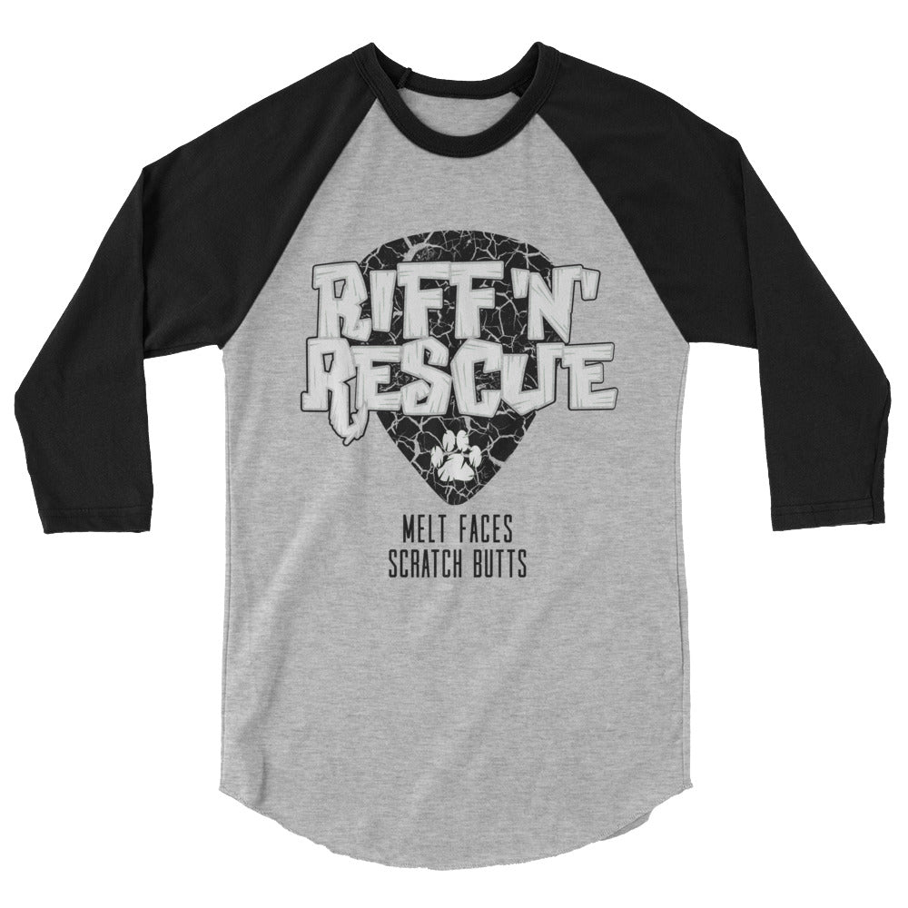 Crackle Black Raglan