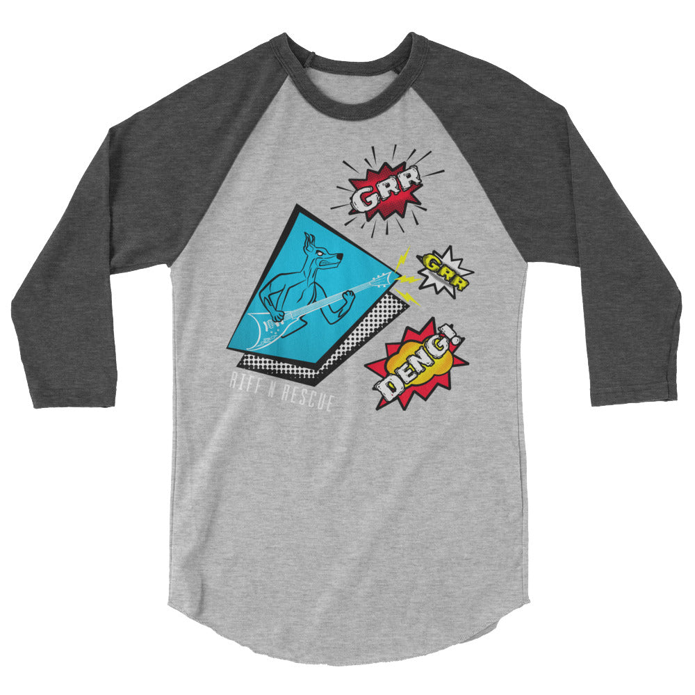 Grr Grr Deng Black Raglan