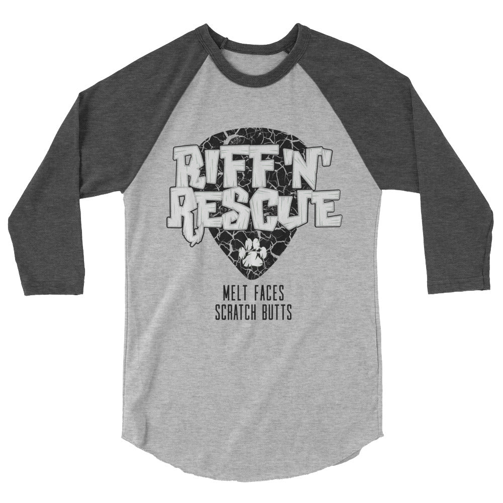 Crackle Black Raglan