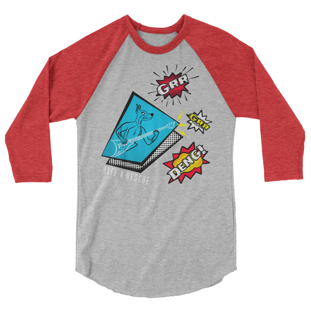 Grr Grr Deng Black Raglan
