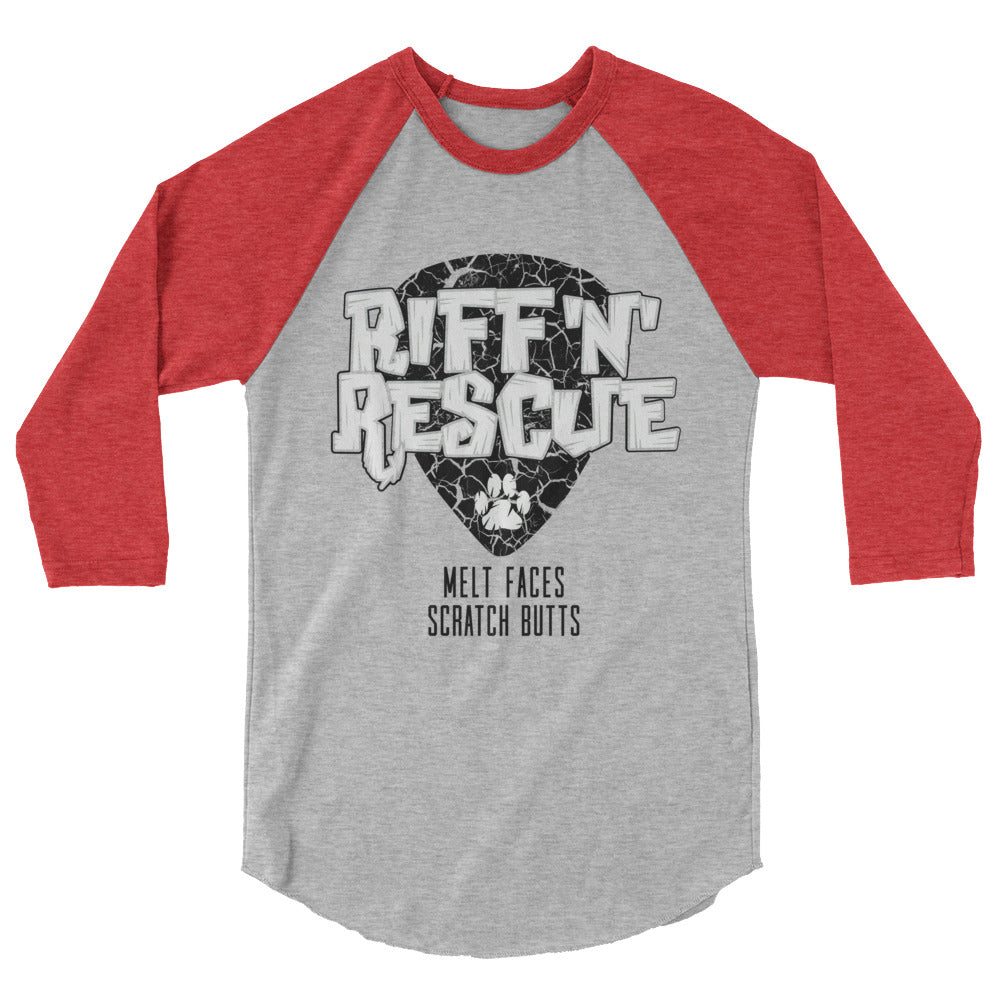 Crackle Black Raglan
