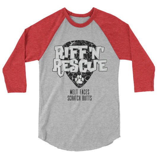 Crackle Black Raglan