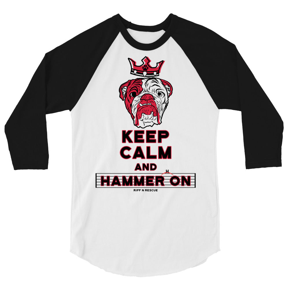 Keep Calm and Hammer On Raglan
