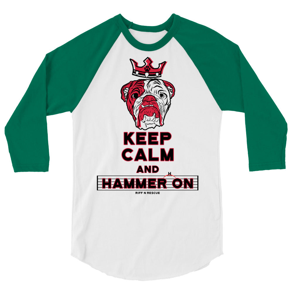 Keep Calm and Hammer On Raglan