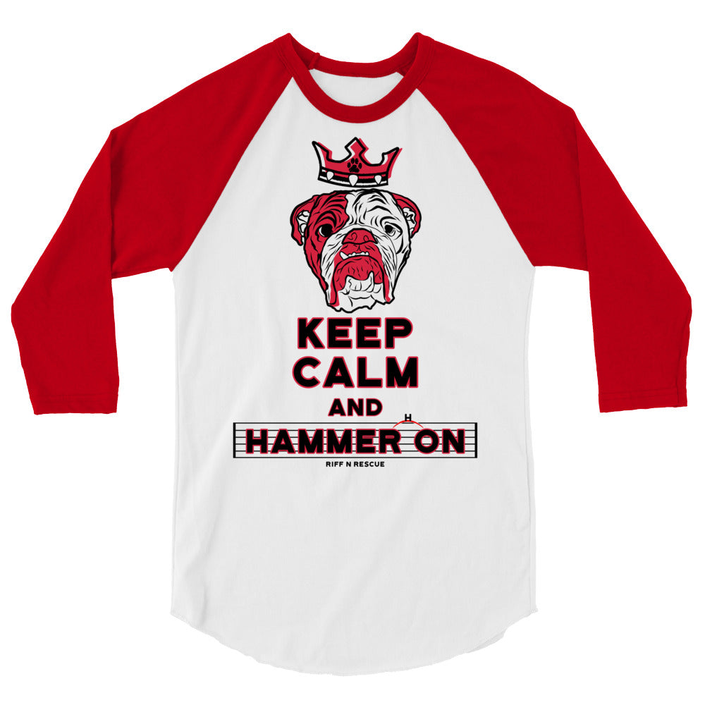 Keep Calm and Hammer On Raglan
