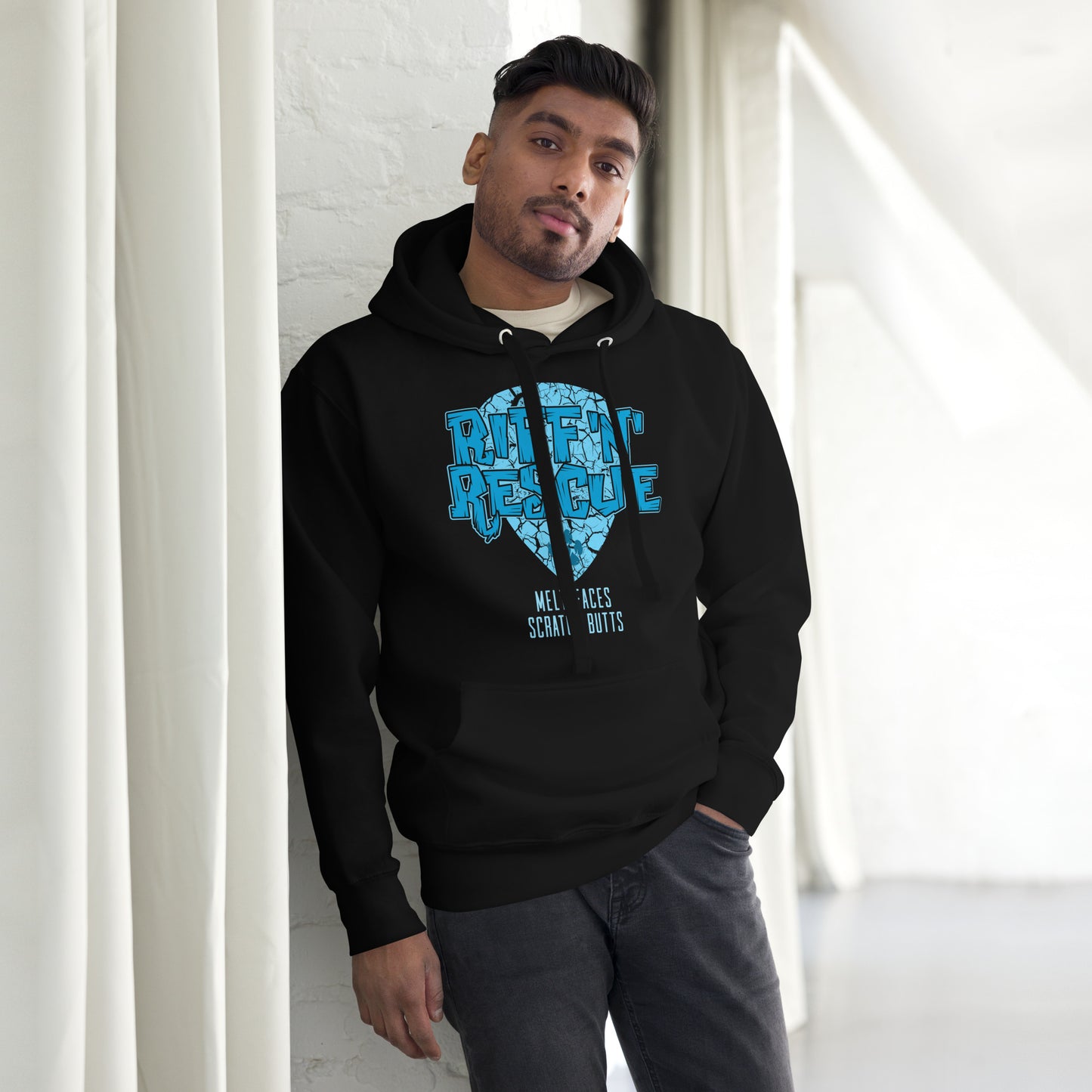 Crackle Blue Unisex Hoodie