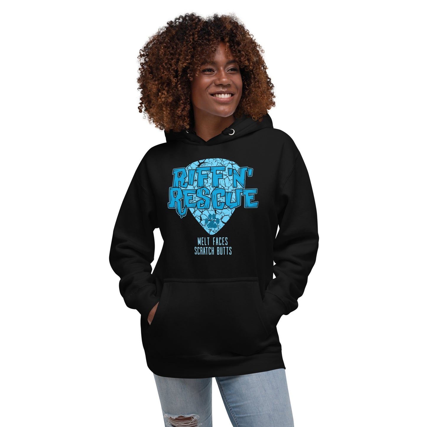 Crackle Blue Unisex Hoodie