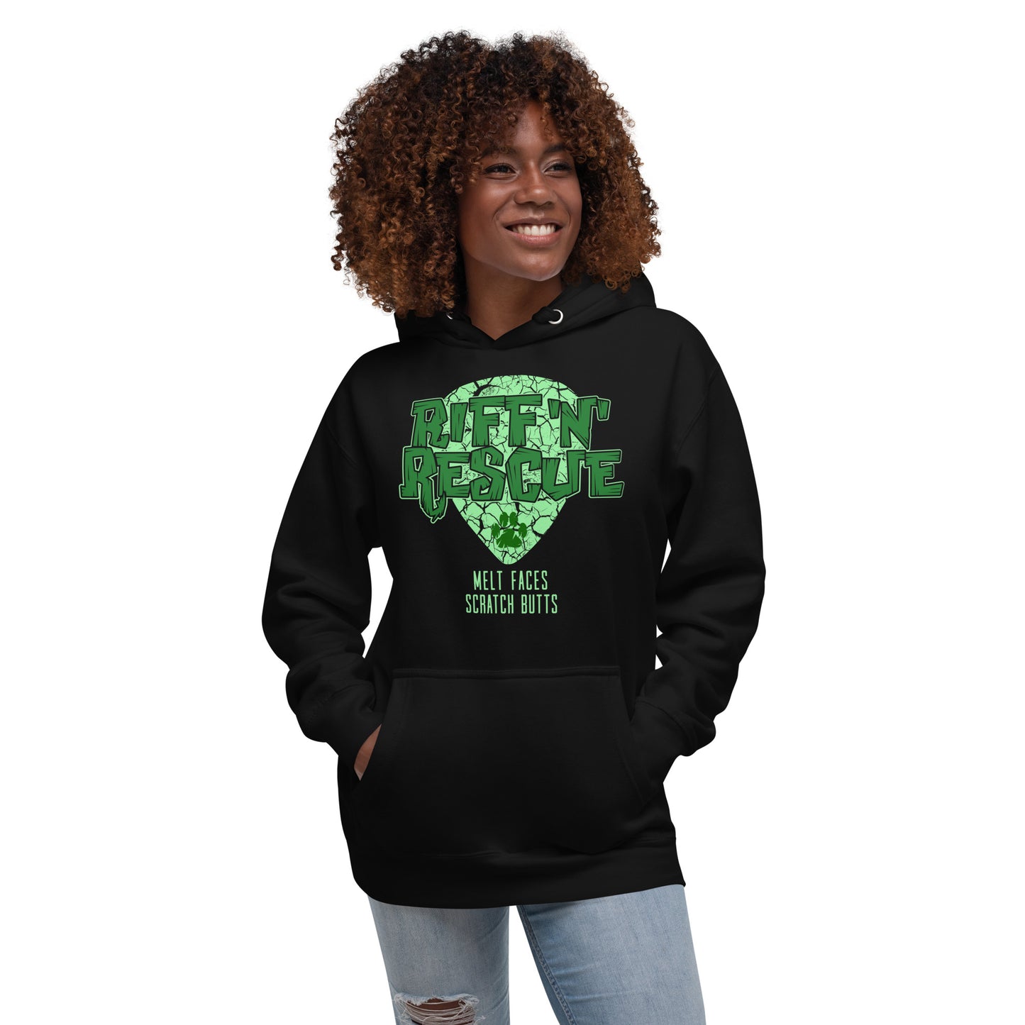 Crackle Green Unisex Hoodie