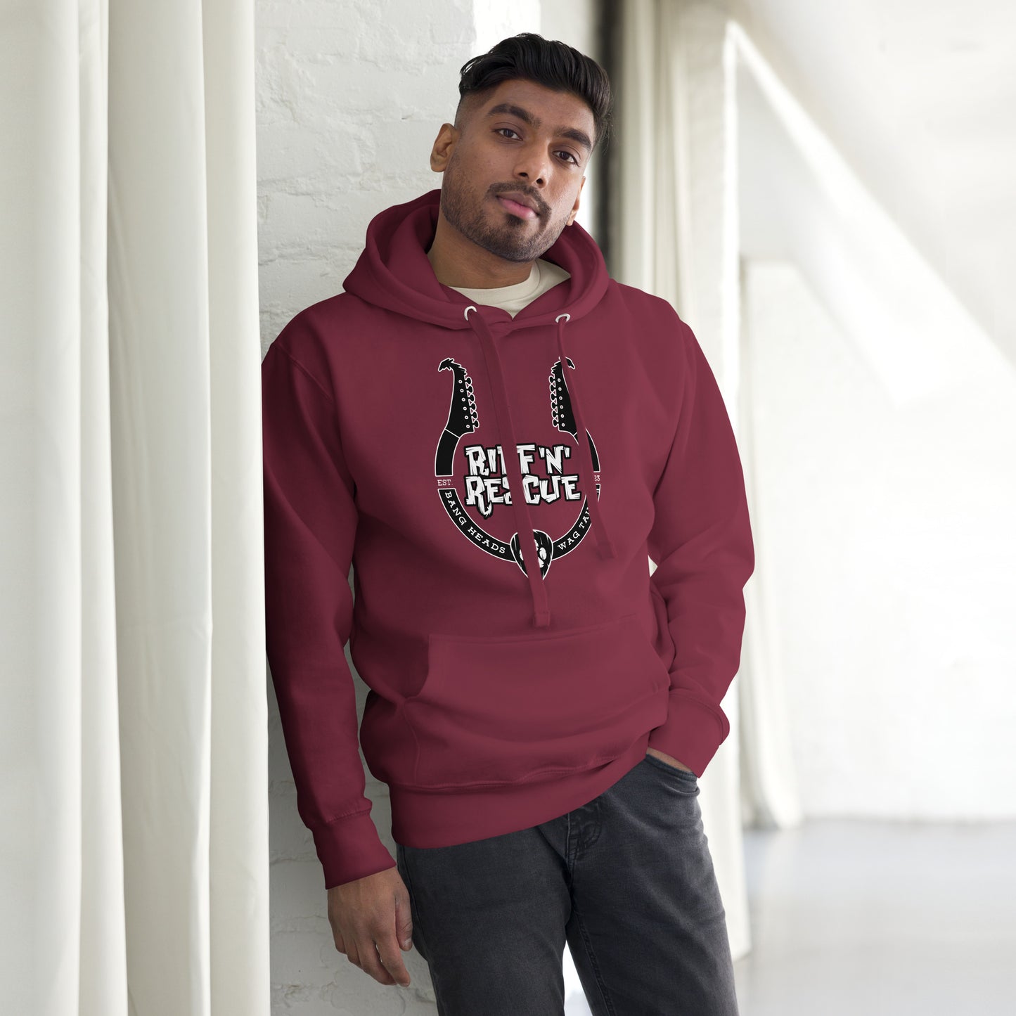 Headstock Horns Unisex Hoodie