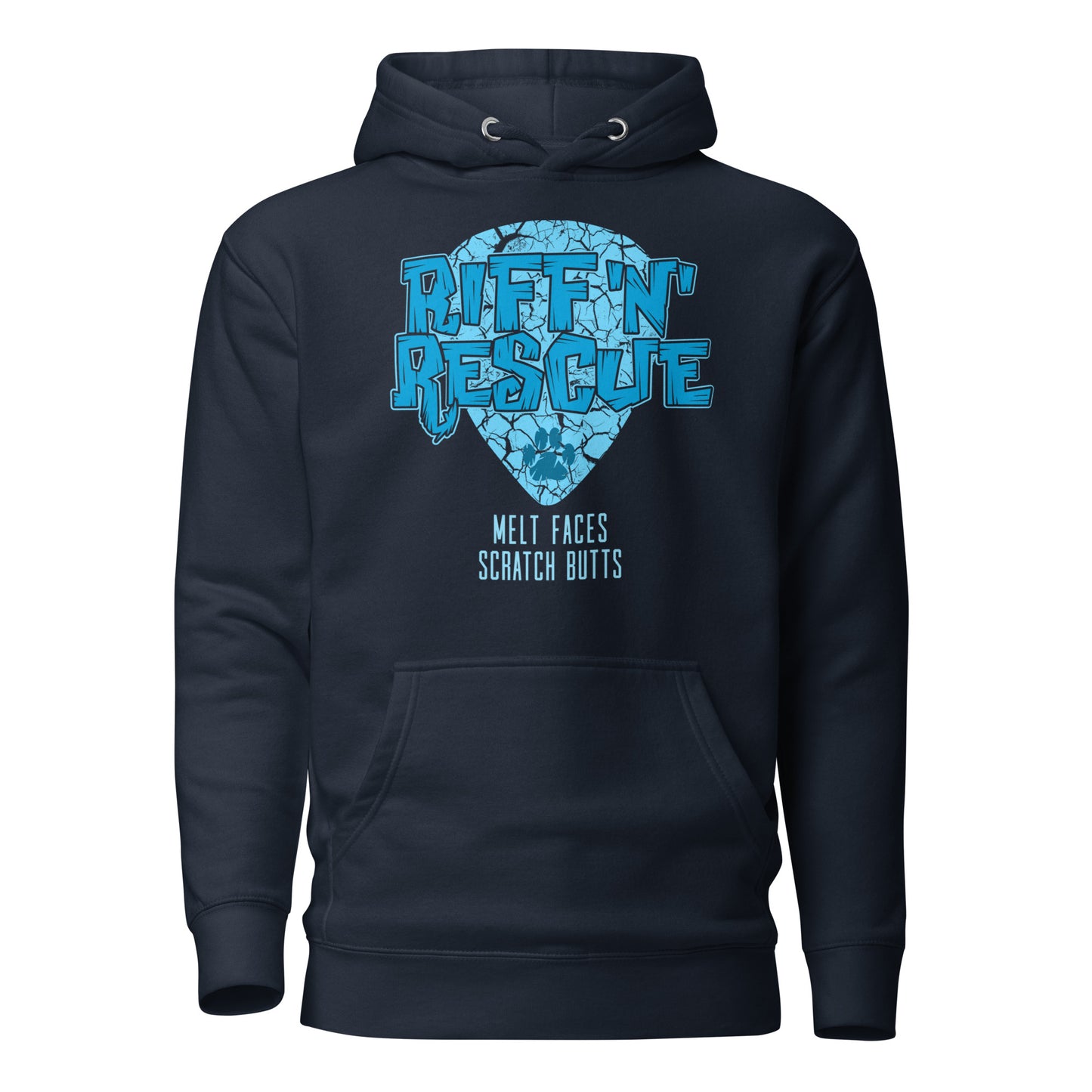 Crackle Blue Unisex Hoodie