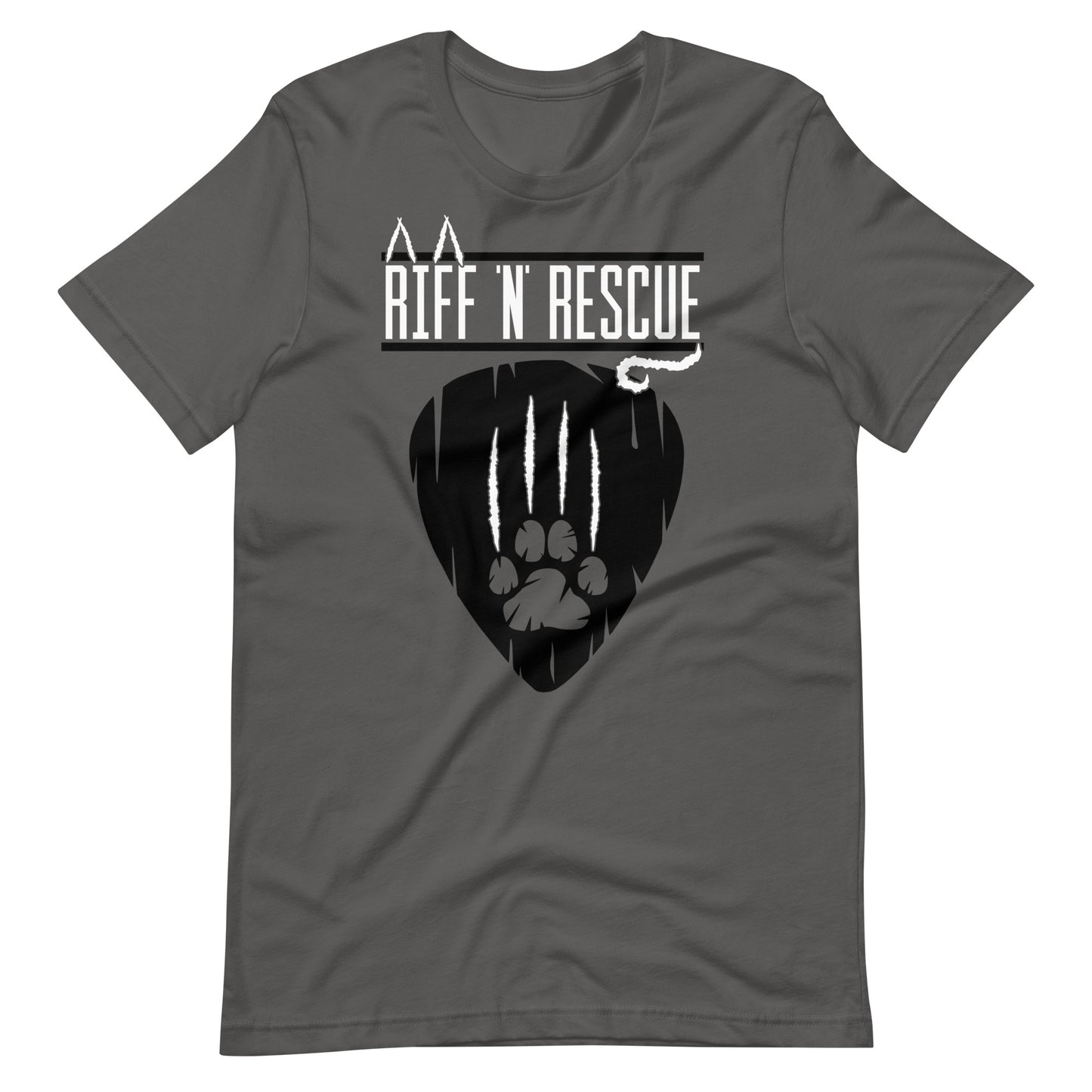 Cat Scratch Logo Black Unisex T-Shirt
