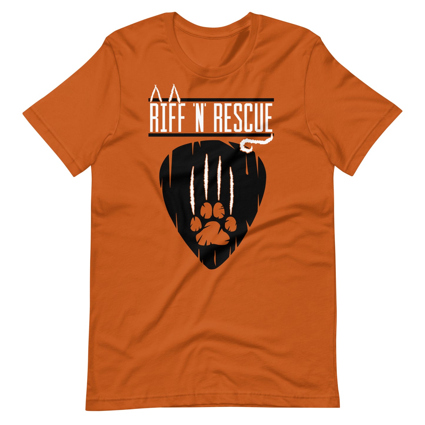Cat Scratch Logo Black Unisex T-Shirt