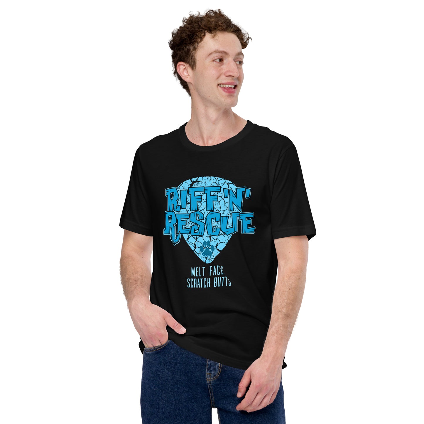 Crackle Blue Raglan