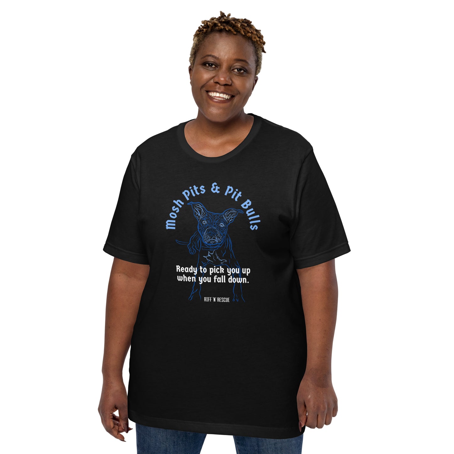 Mosh Pits and Pit Bulls Unisex t-shirt