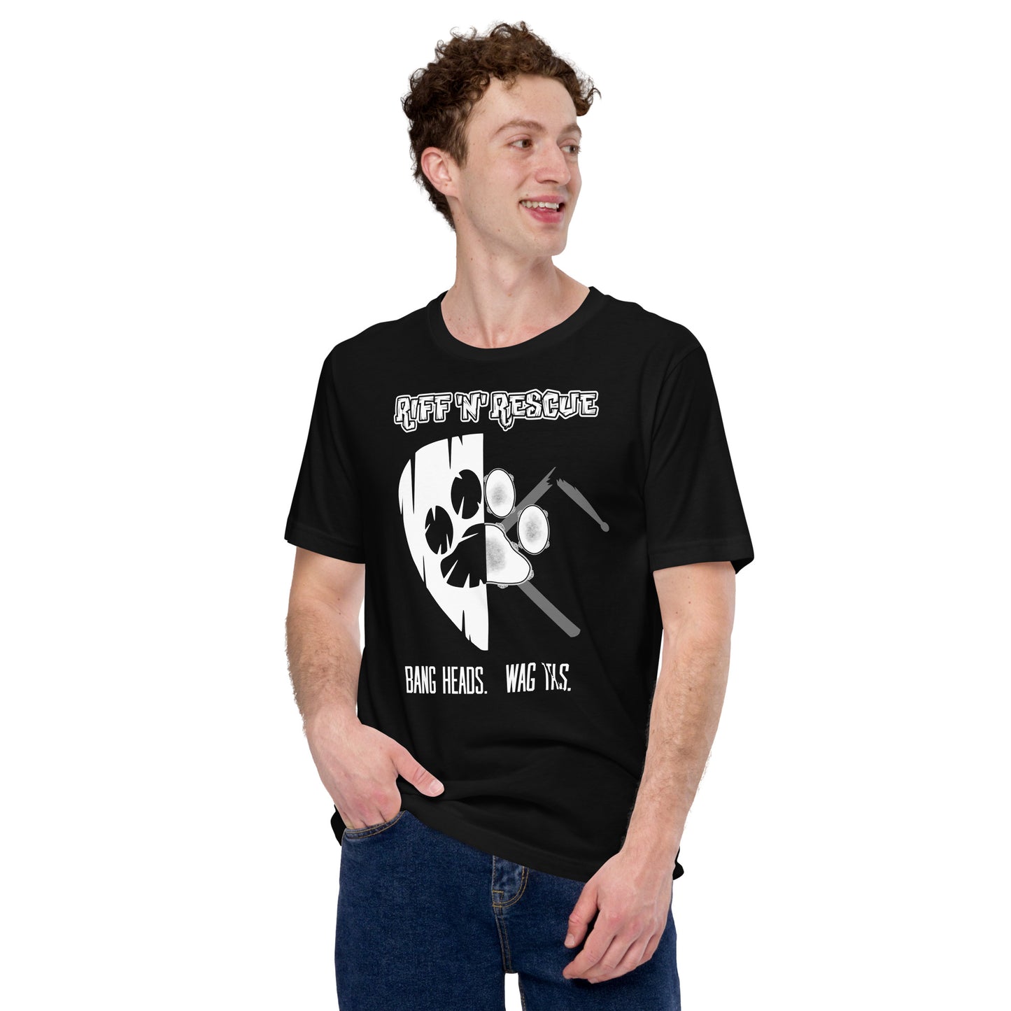 Picks, Sticks and Puppies Unisex t-shirt