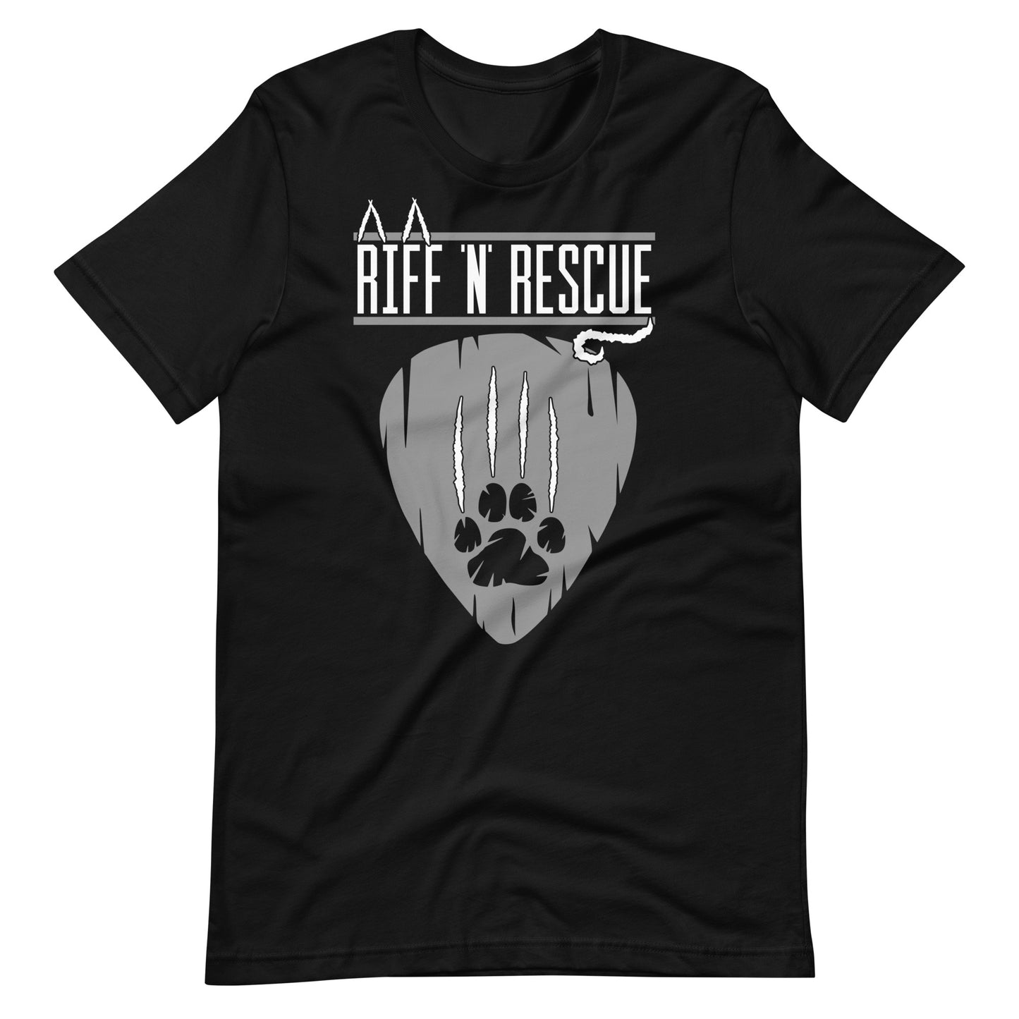 Cat Scratch Logo Grey Unisex T-Shirt
