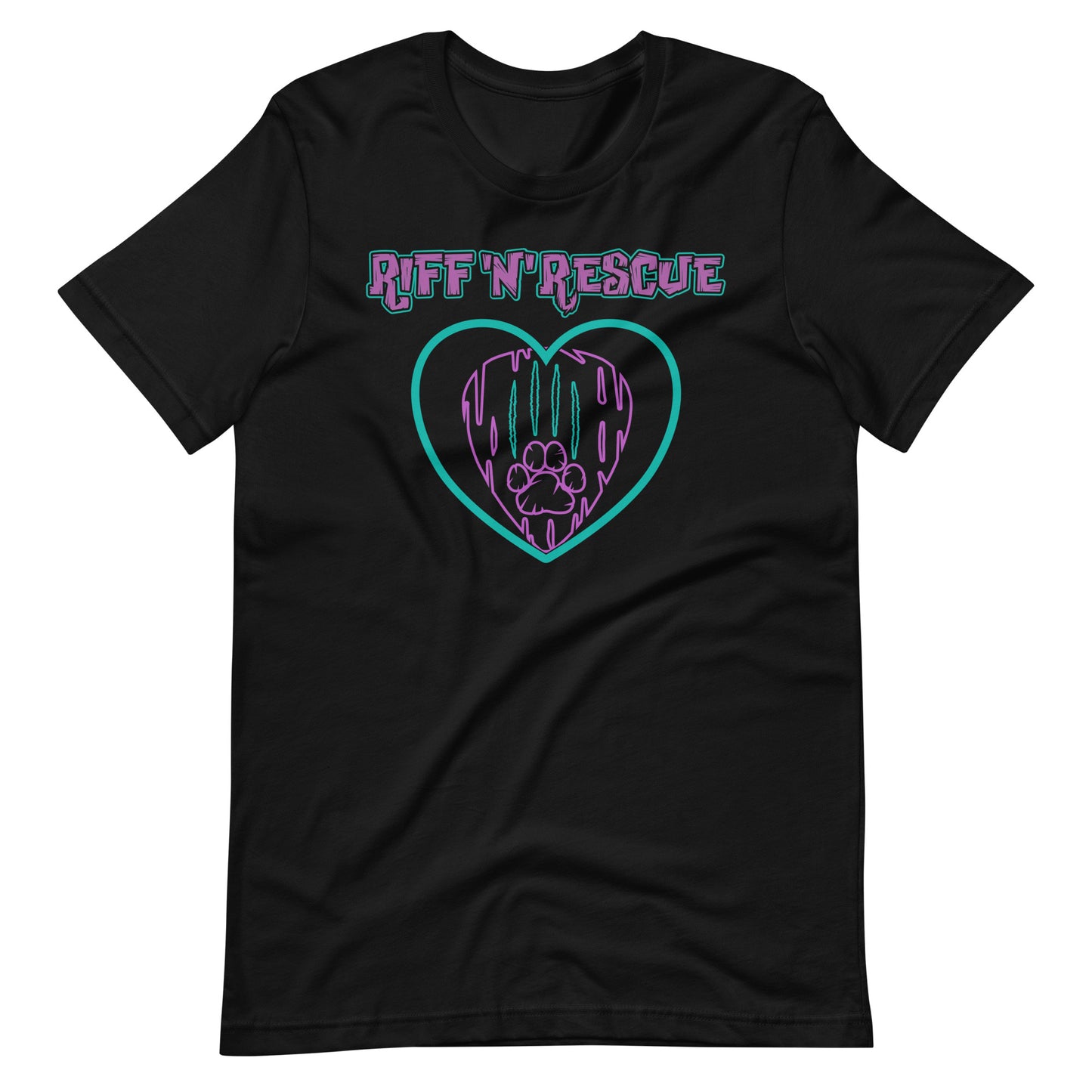 Hearts and Paws Cat Unisex T-Shirt