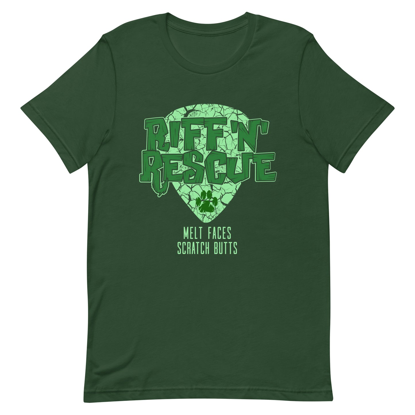 Crackle Green Unisex t-shirt
