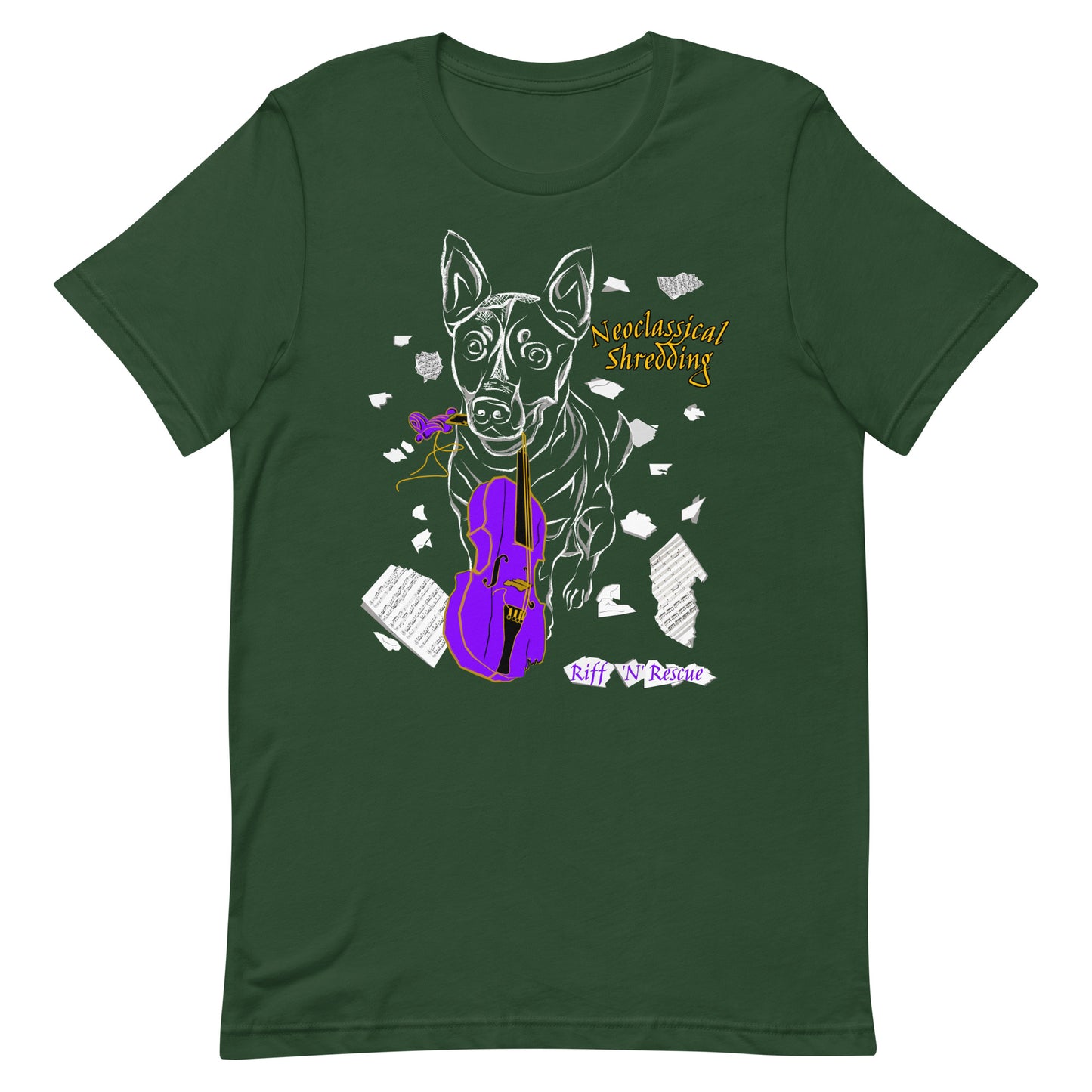 Neoclassical Shredding Unisex t-shirt (Blinky)