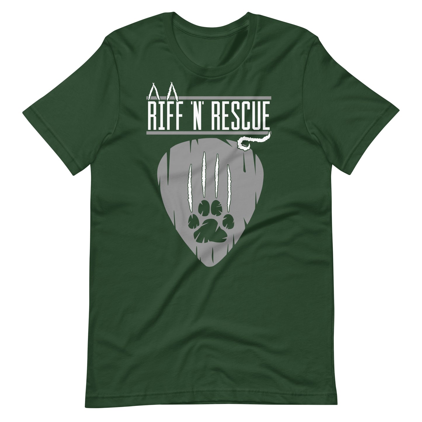 Cat Scratch Logo Grey Unisex T-Shirt