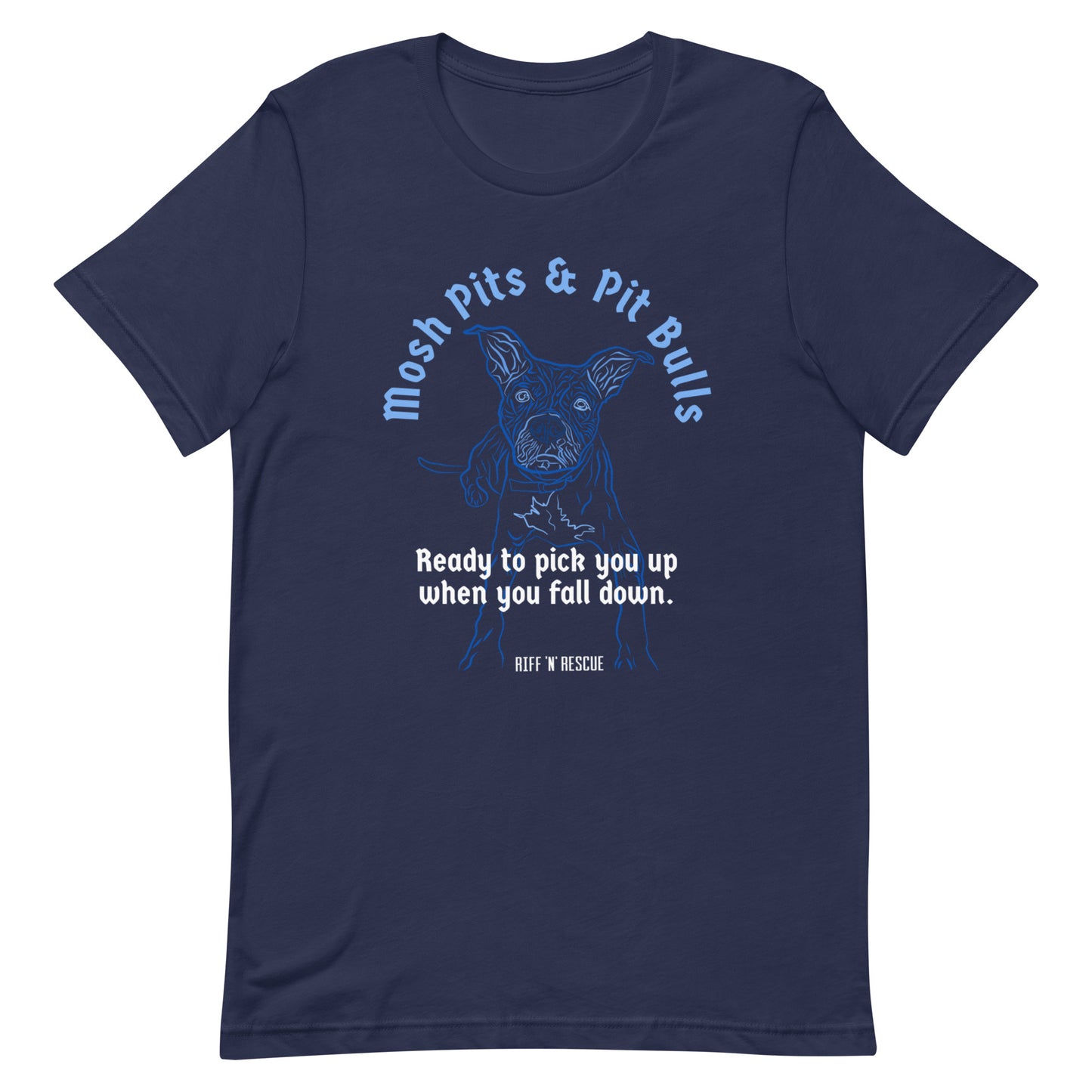 Mosh Pits and Pit Bulls Unisex t-shirt
